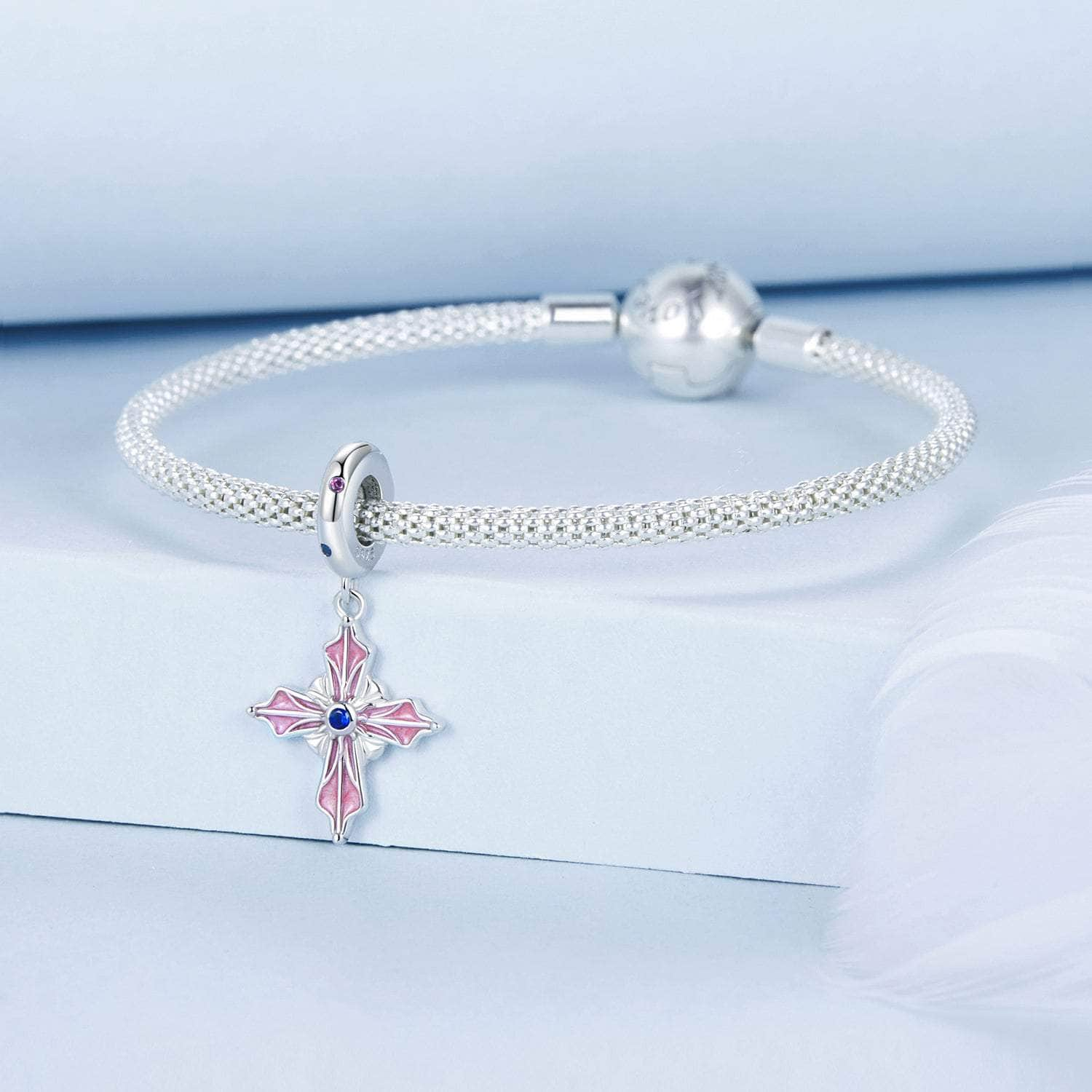 shipped in AUS CHARMS Pink Cross Charm