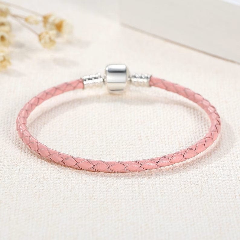 shipped in AUS CHARMS Pink Leather Charm Bracelets