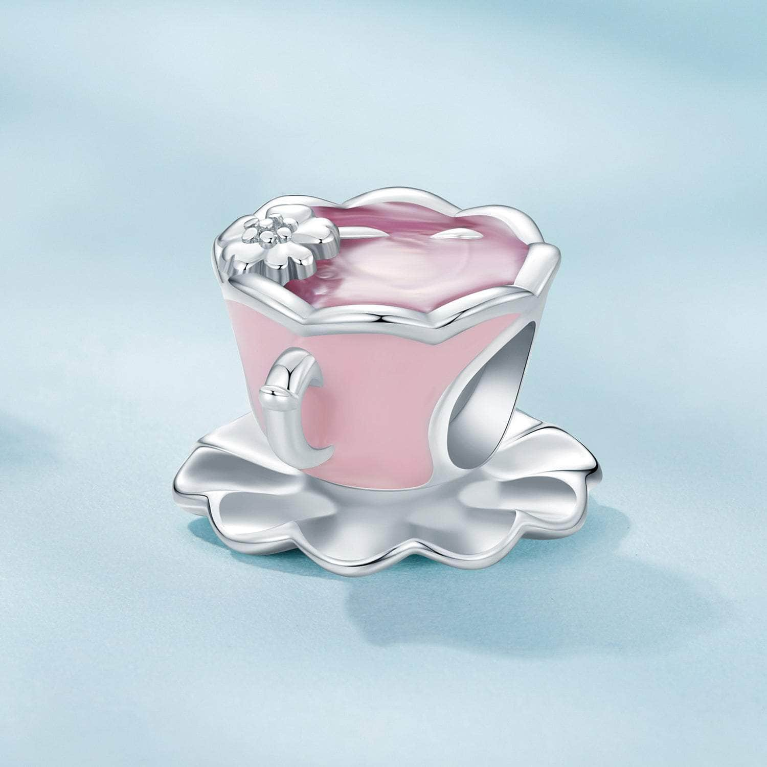 shipped in AUS CHARMS Pink Tea Charm