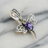 shipped in AUS CHARMS Purple Dragonfly Charm