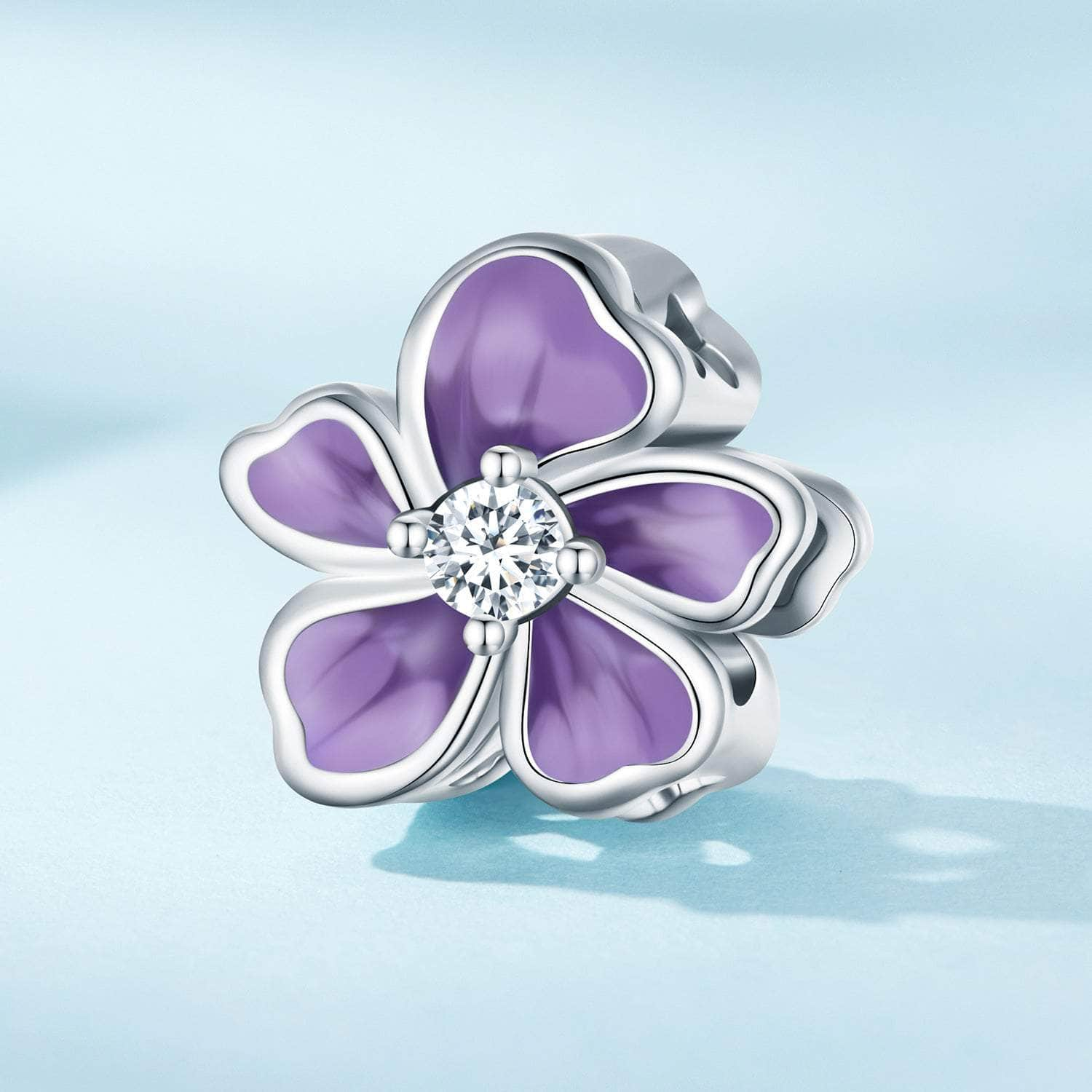 shipped in AUS CHARMS Purple Flower Charm