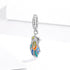 shipped in AUS CHARMS Rainbow Feather Pendant Charm