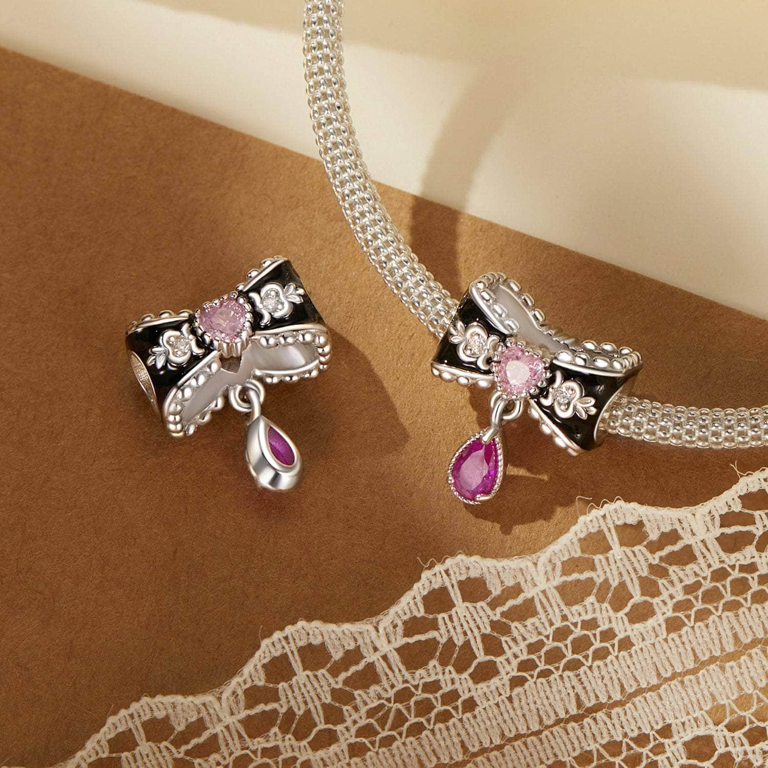 shipped in AUS CHARMS Romantic Bow Charm