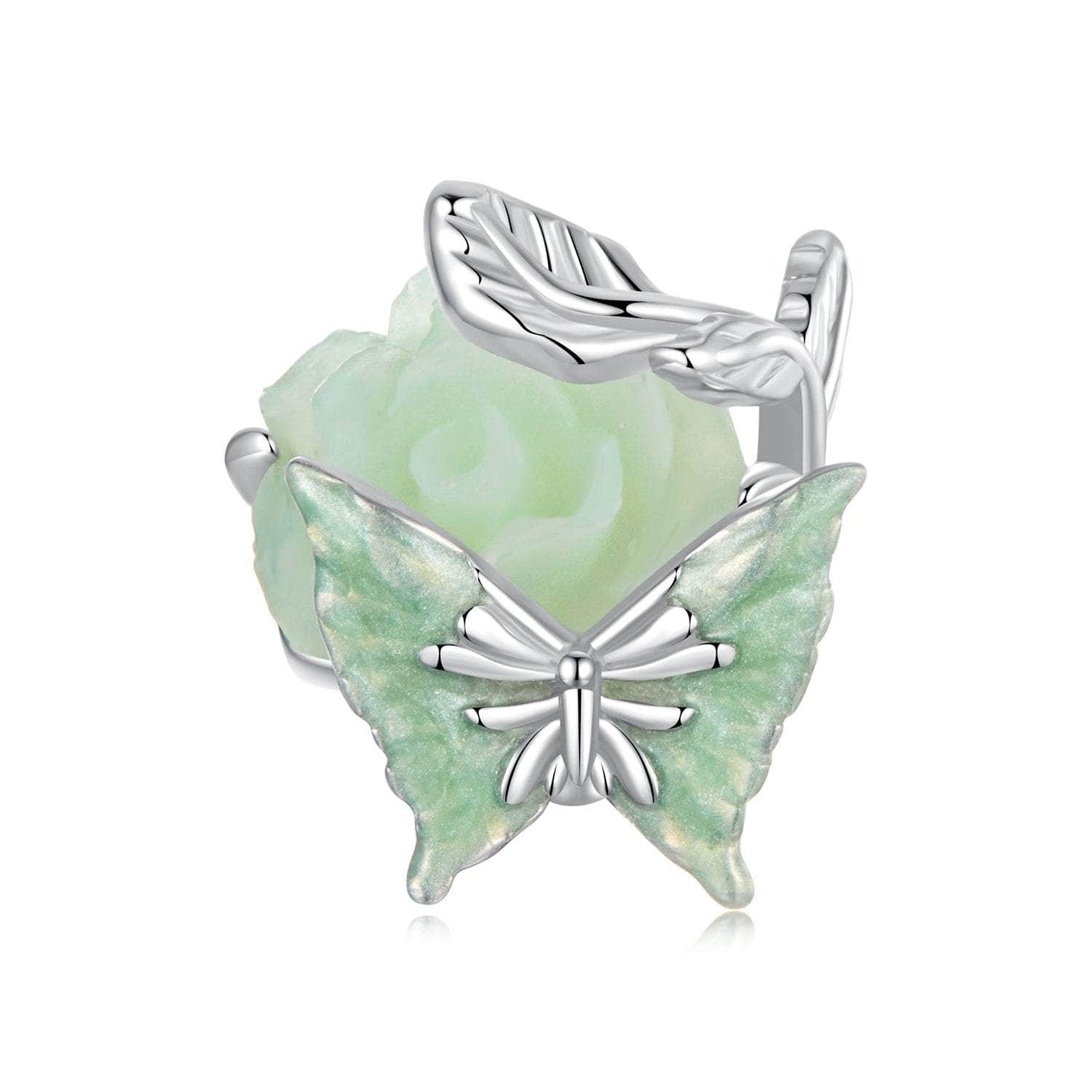 shipped in AUS CHARMS Rose & Butterfly Charm