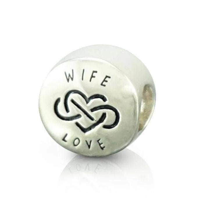 shipped in AUS CHARMS Silver infinity love wife charm