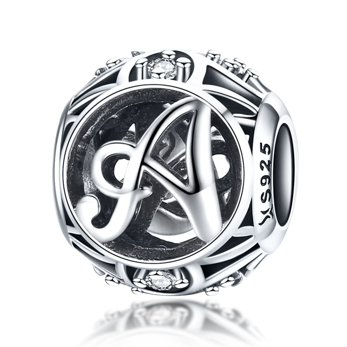 shipped in AUS CHARMS Silver Letter A Charm