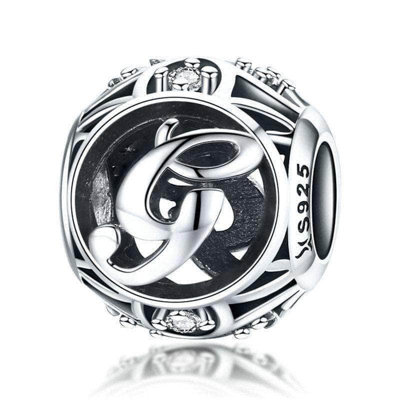 shipped in AUS CHARMS Silver Letter G Charm