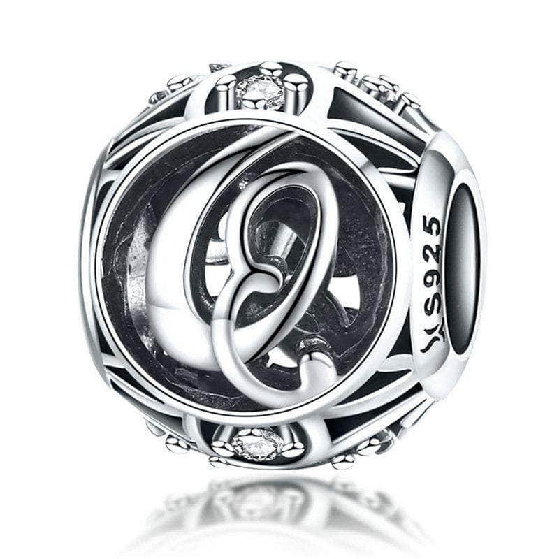 shipped in AUS CHARMS Silver Letter Q Charm
