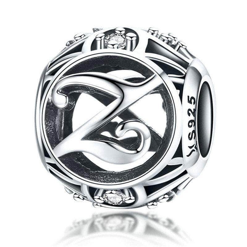 shipped in AUS CHARMS Silver Letter Z Charm