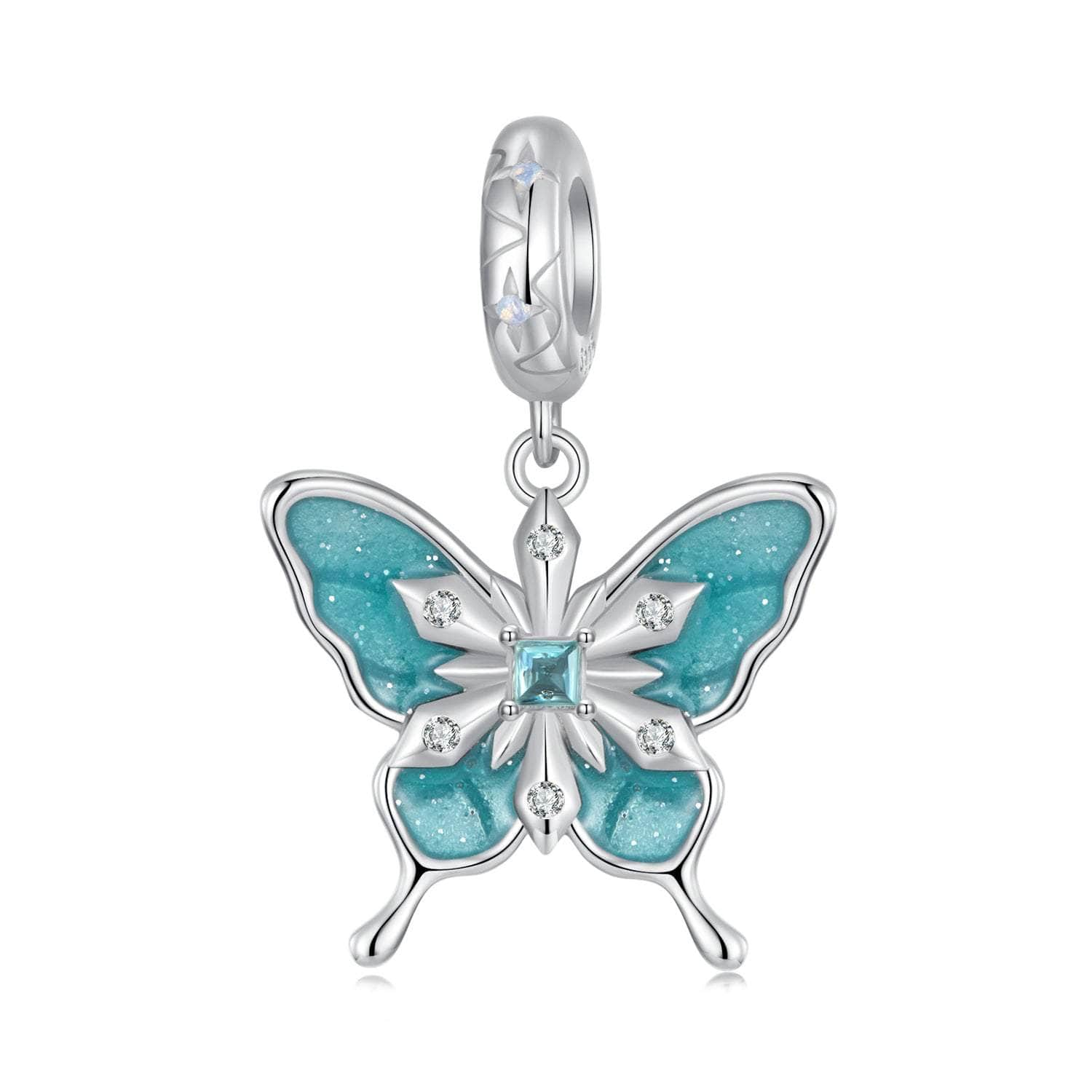 shipped in AUS CHARMS Snowflake Butterfly Charm