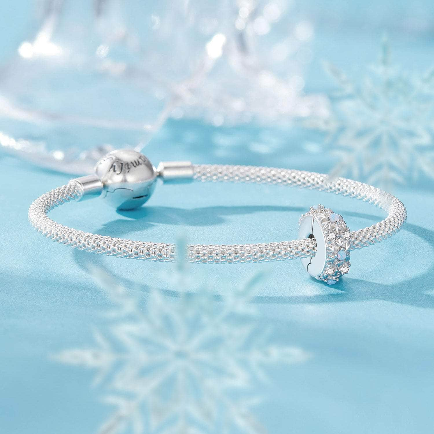 shipped in AUS CHARMS Snowflake Stopper Charm