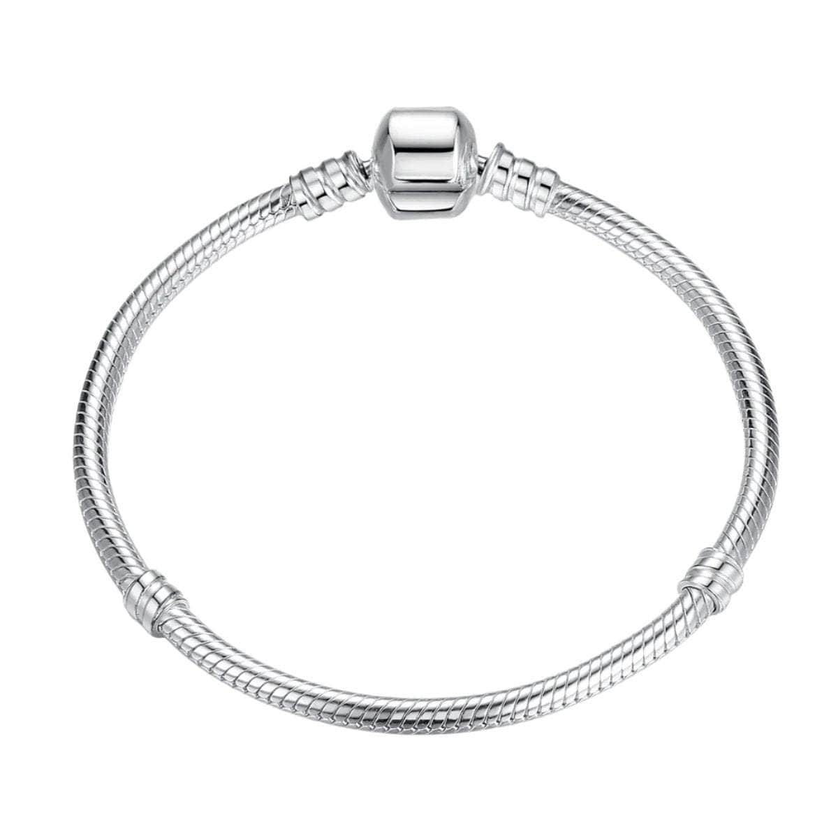 shipped in AUS CHARMS Sterling Silver Barrel Clasp Bracelet