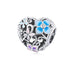 shipped in AUS CHARMS Summer Flower Heart Charm