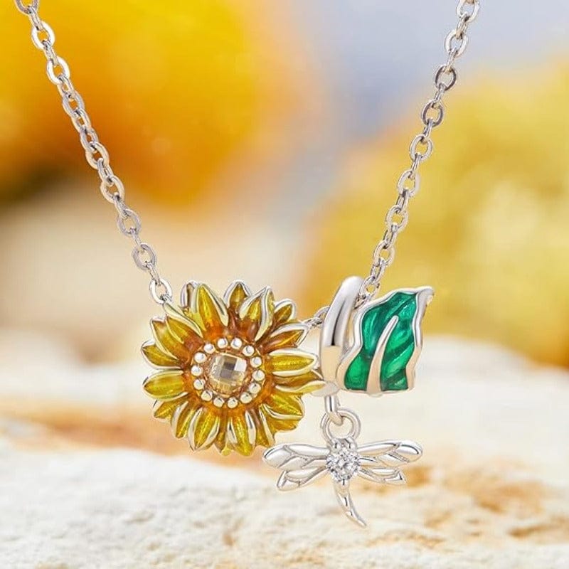 shipped in AUS CHARMS Sunflower Butterfly Charm