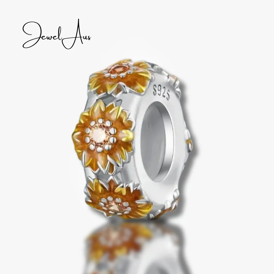 shipped in AUS CHARMS Sunflower Stopper Charm