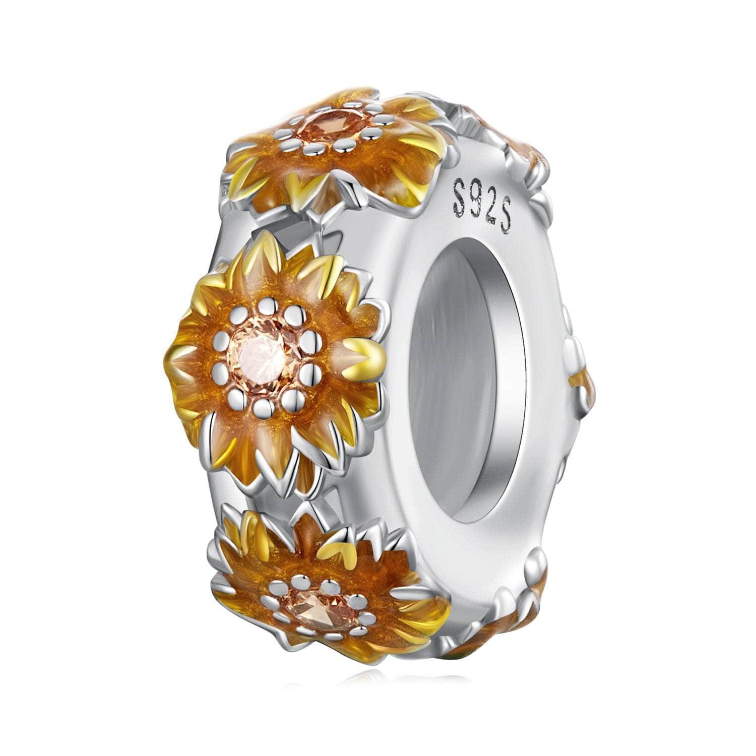 shipped in AUS CHARMS Sunflower Stopper Charm