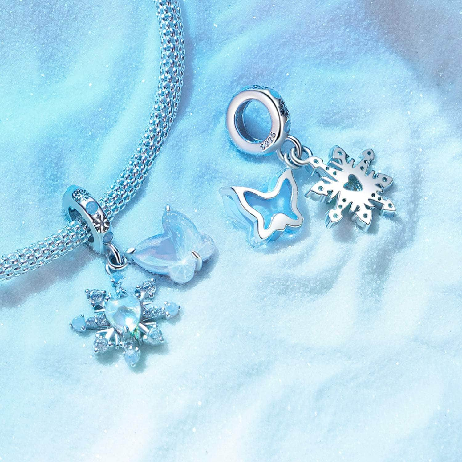 shipped in AUS CHARMS Winter Snow Charm