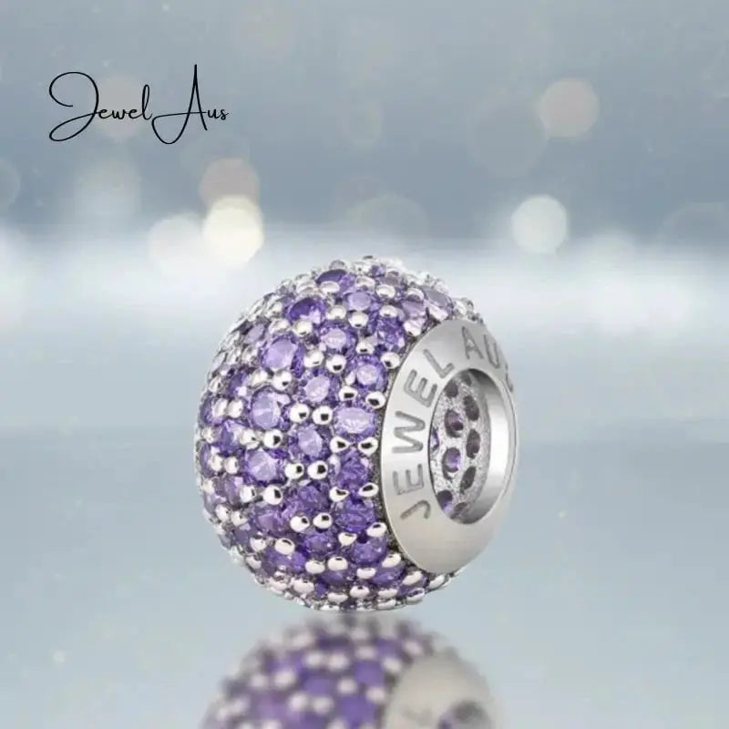 jewelaus CHARMS JewelAus violet Pave Charm