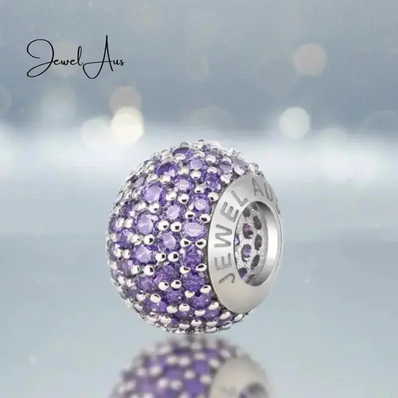 jewelaus CHARMS violet Pave Charm JewelAus