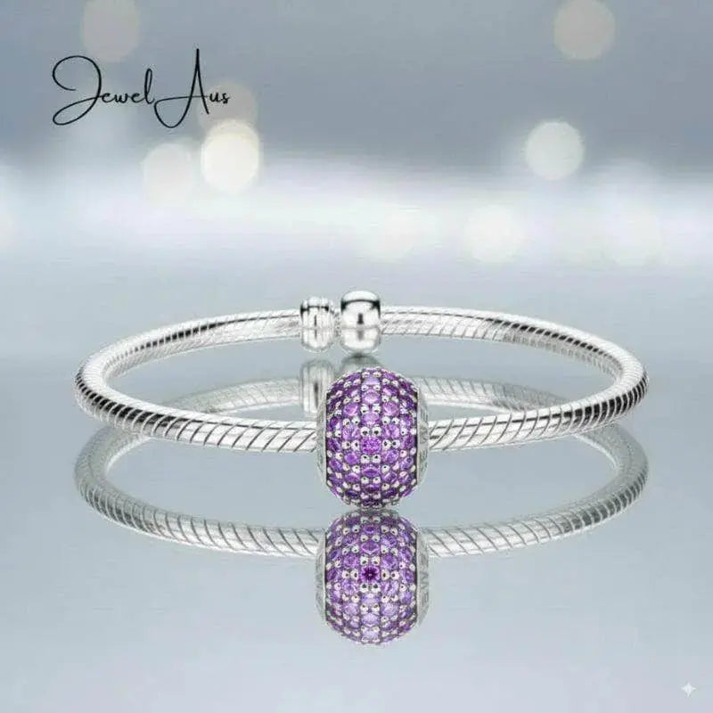 jewelaus CHARMS violet Pave Charm JewelAus